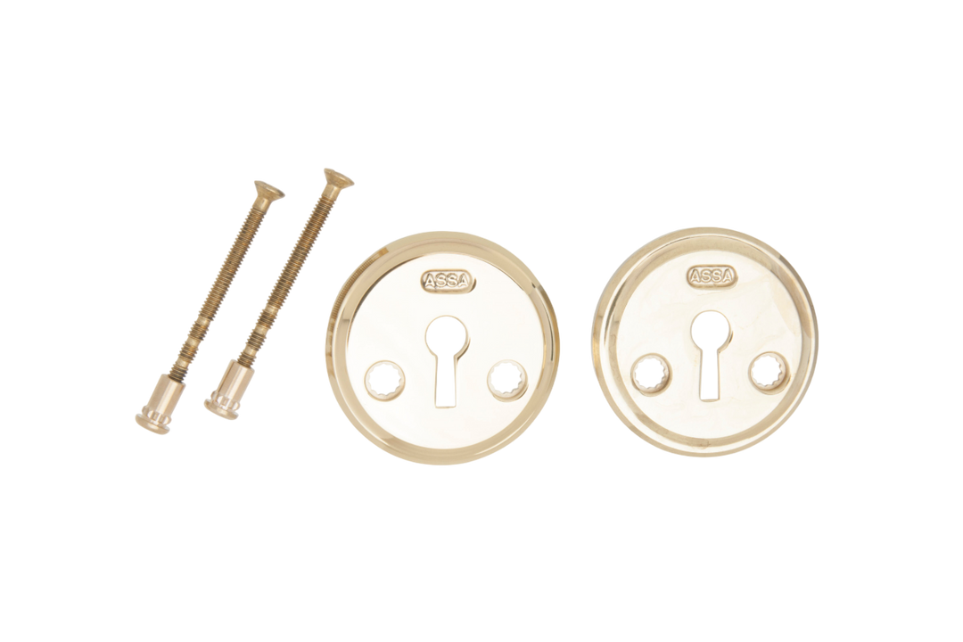 Nyckelskylt till innerdörrlås ASSA Epok 2991 - Polerad mässing - SB