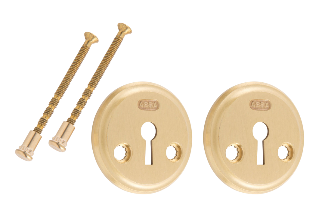 Nyckelskylt till innerdörrlås ASSA Epok 2991 - Matt mässing - SB