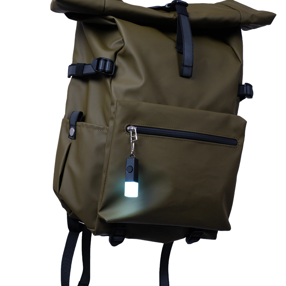 Bärbar LED ljus Bookman Lightstick Svart på ryggsäck