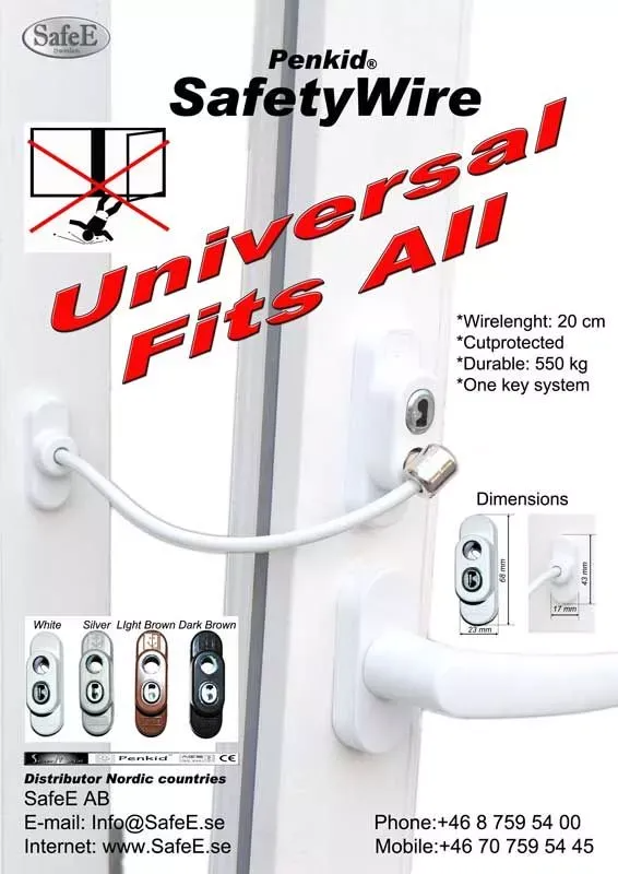 REklambild- säkerhetsvajer med nyckel Penkid