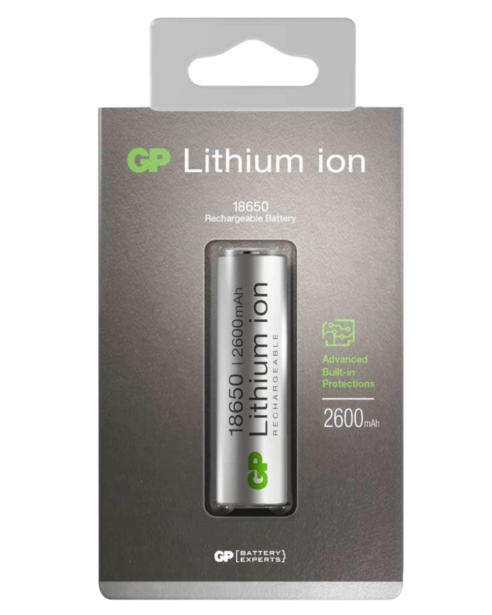 Uppladdningsbart batteri till ficklampor och pannlampor 18650 GP Batteries – bild 2 – St George