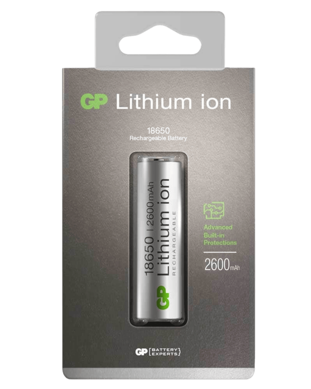 Uppladdningsbart batteri till ficklampor och pannlampor 18650 GP Batteries – bild 2 – St George