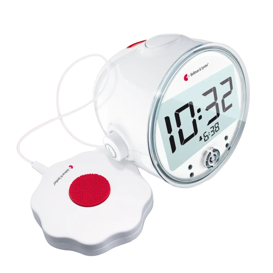 Väckarklocka i Visitsystem med sängvibrator