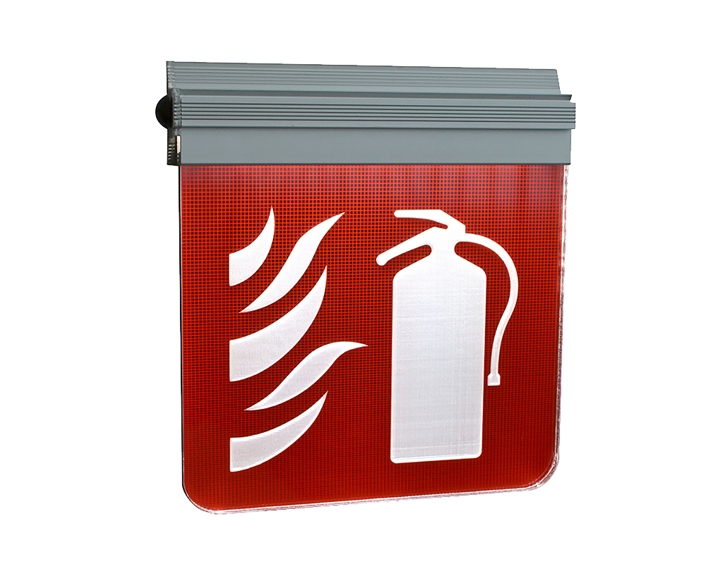 LED-belyst armatur 'Brandsläckare' LedoLight