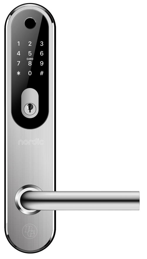 UTGÅTT - Smart digitalt dörrlås BG 3000 Silver