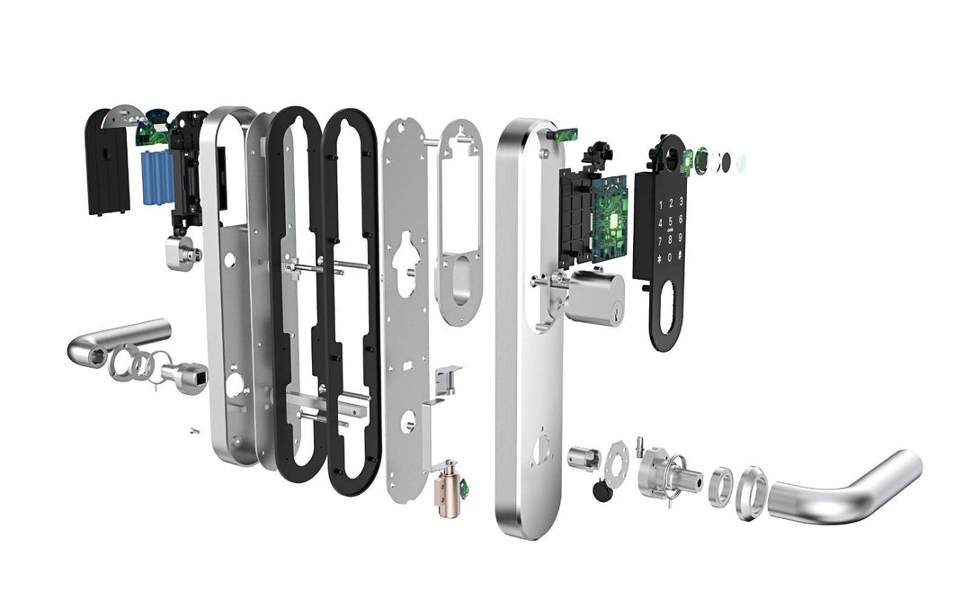 Smart digital lås BG 3000 - Sprängskiss