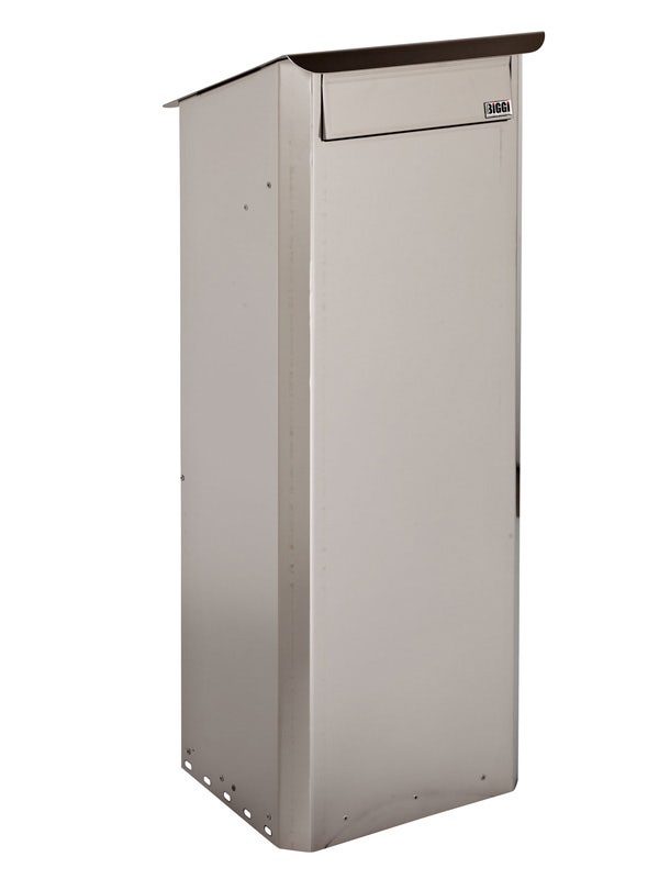 Postlåda Biggi Original - Tömningslucka bak - Rostfri