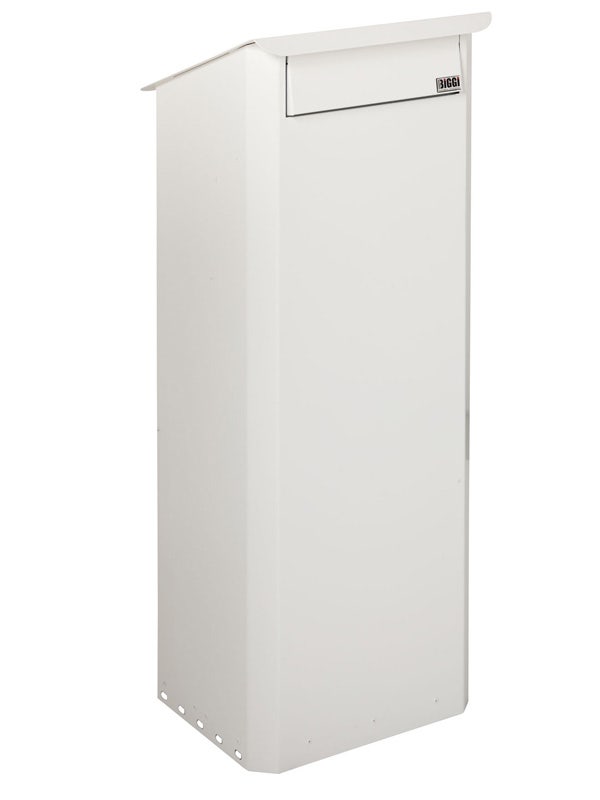 Postlåda Biggi Original - Tömningslucka bak - Vit