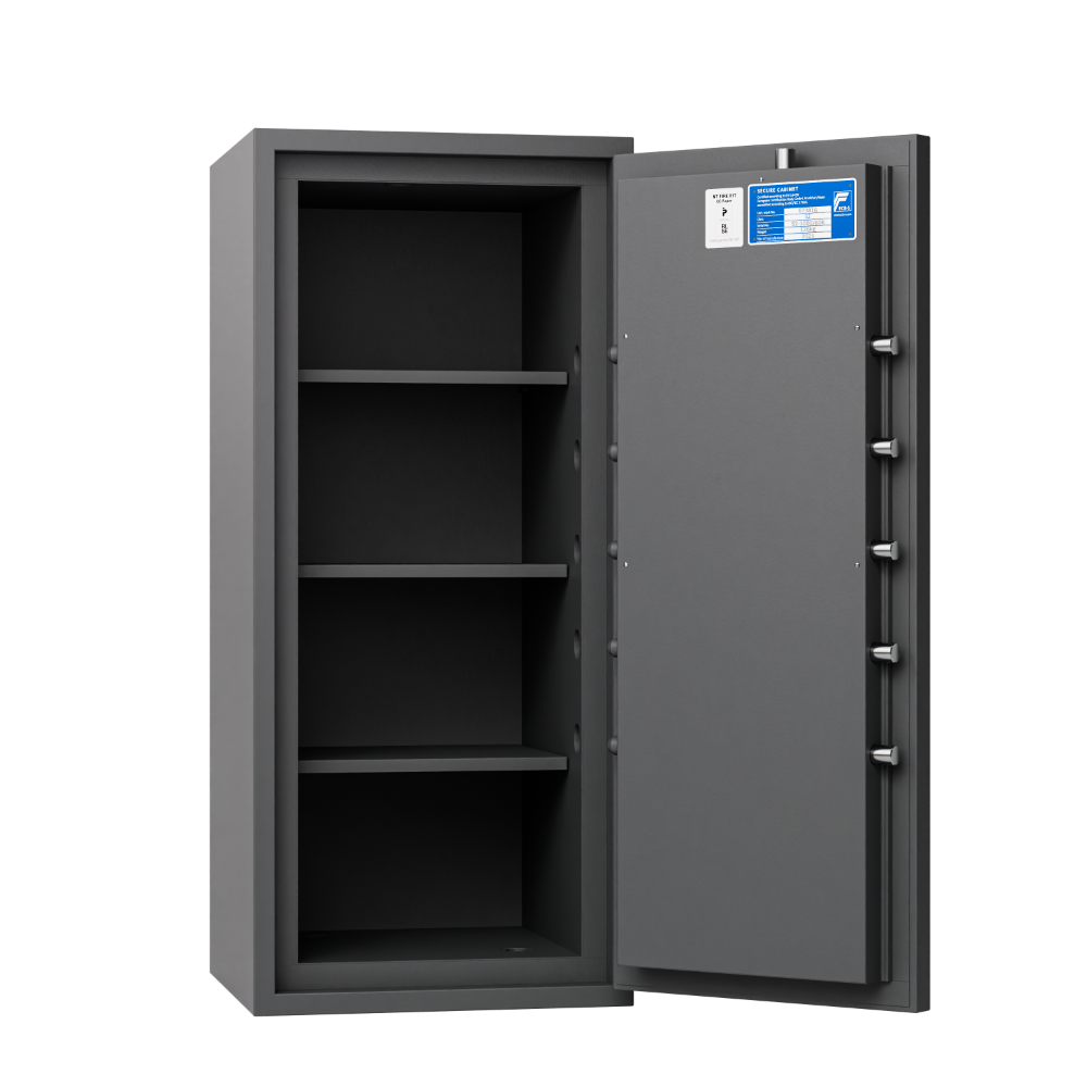 Brand- och stöldskyddsskåp Robursafe S2-1000/60P med öppen dörr