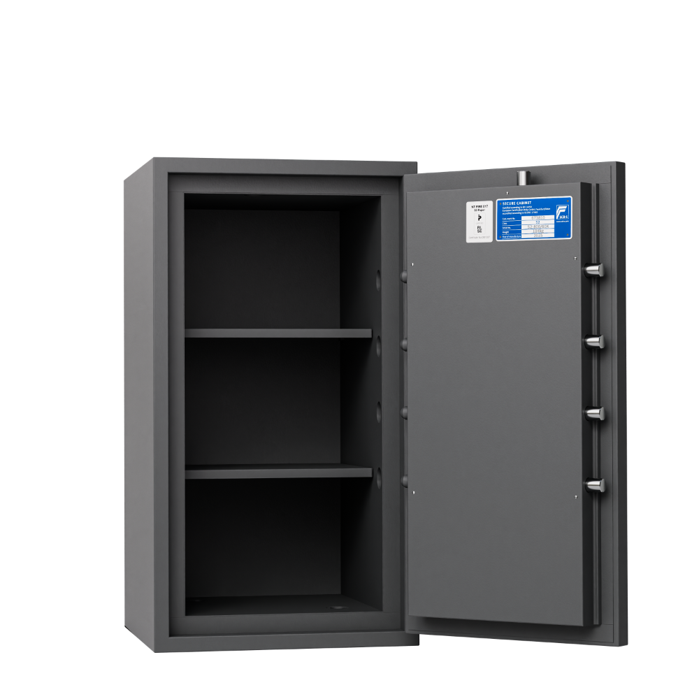 Brand- och stöldskyddsskåp Robursafe S2-800/60P med öppen dörr