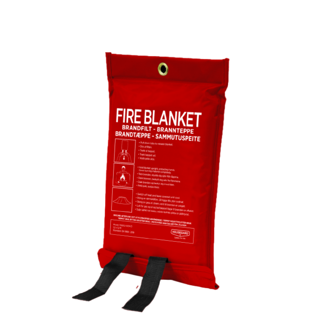 Brandfilt Housegard 120x120 cm Röd