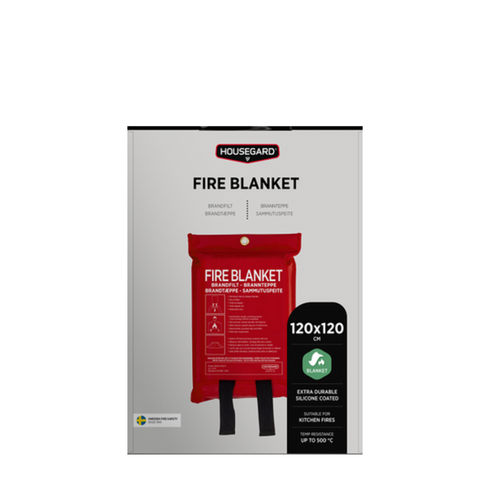 Brandfilt Housegard 120x120 cm Röd