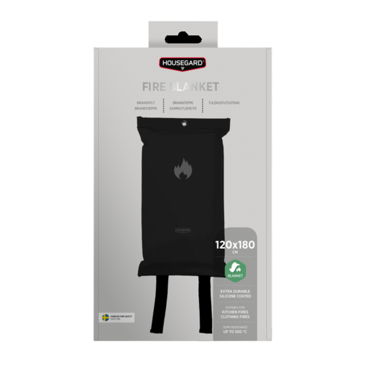 Brandfilt 120x180 cm Housegard Svart