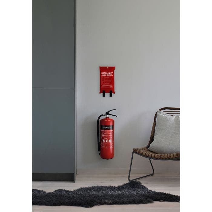 Brandfilt Housegard 120x120 cm Röd