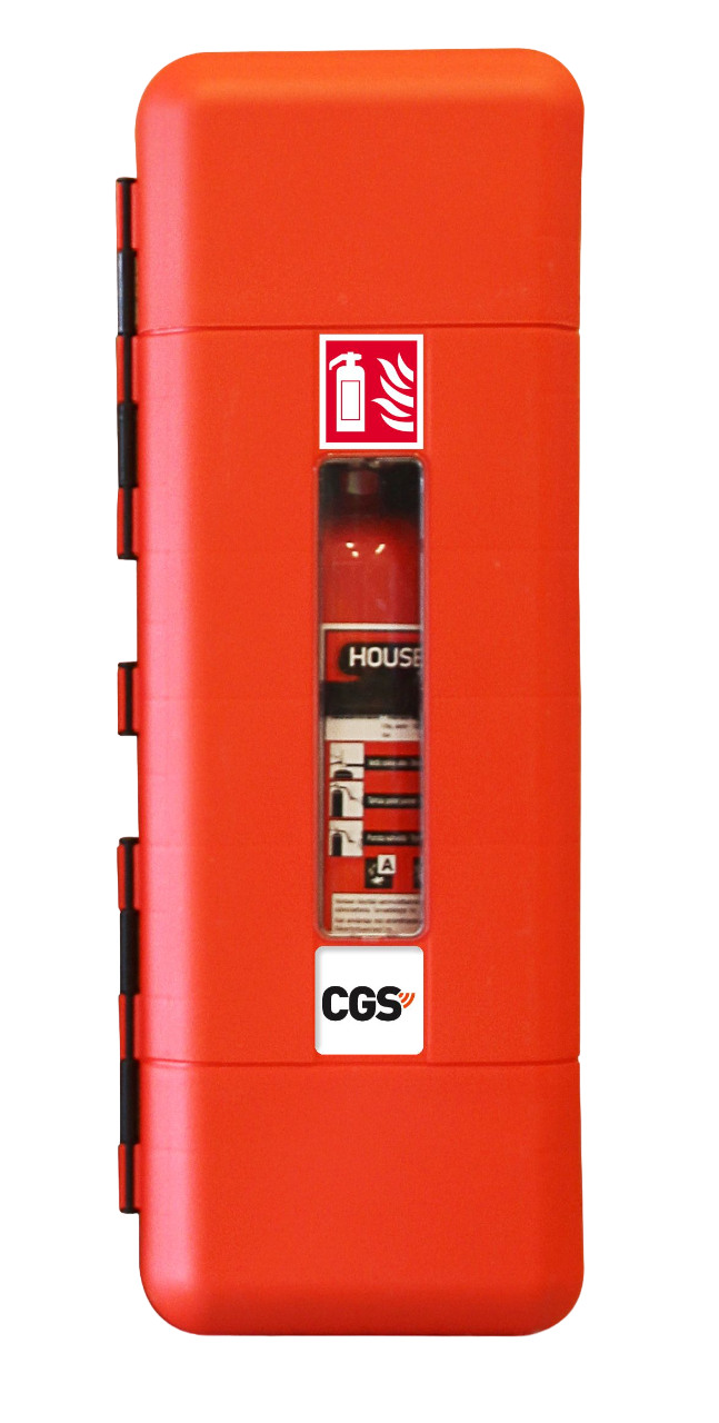 Brandsläckarskåp CGS EC12SW för stora pulver-, skum- och koldioxidsläckare 