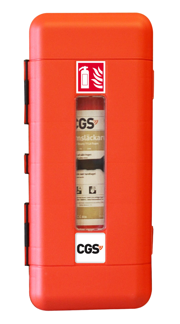 Brandsläckarskåp CGS EC9SW för 6 kg pulver- och 6-9 l skumsläckare