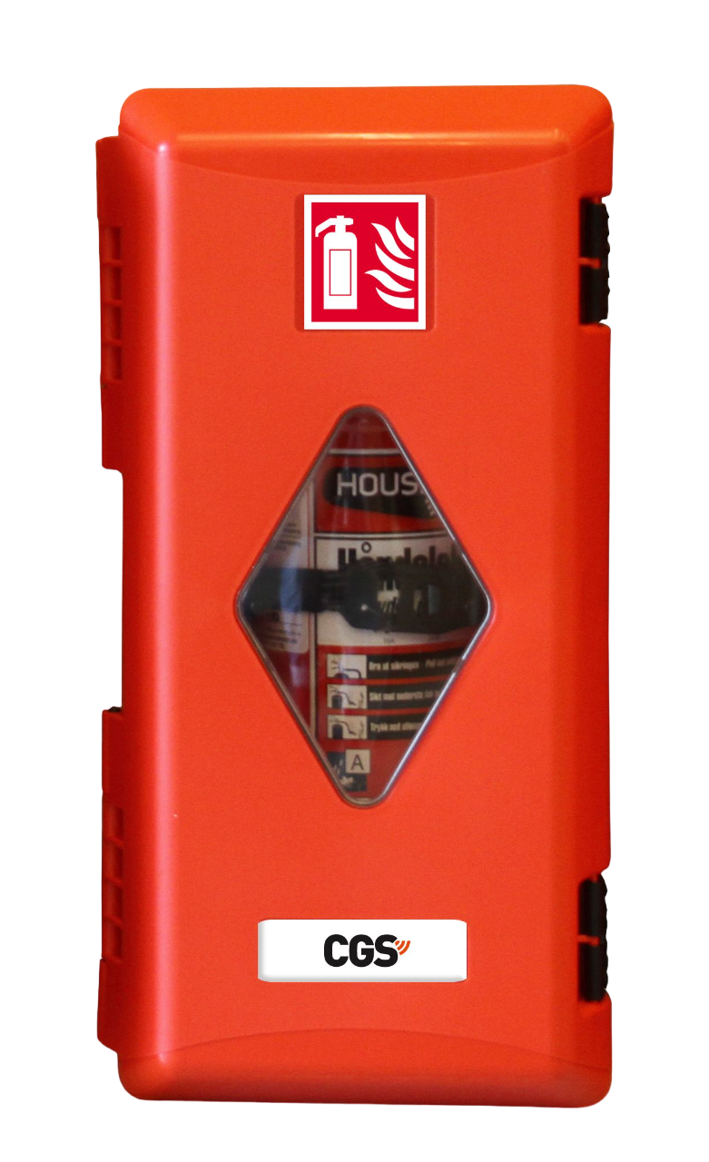 Brandsläckarskåp CGS PRO EC6PW för 6 kg pulversläckare