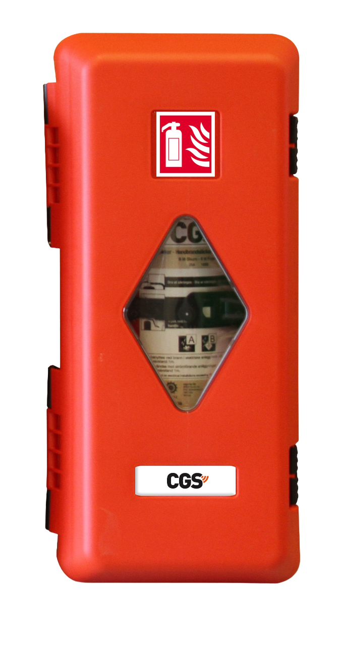 Brandsläckarskåp CGS PRO EC9PW för 6 kg pulver- och 6 l skumsläckare