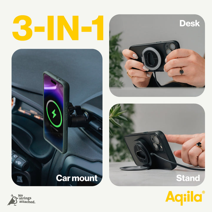 Aqiila Chargebird QC1 Qi2 trådlös laddare