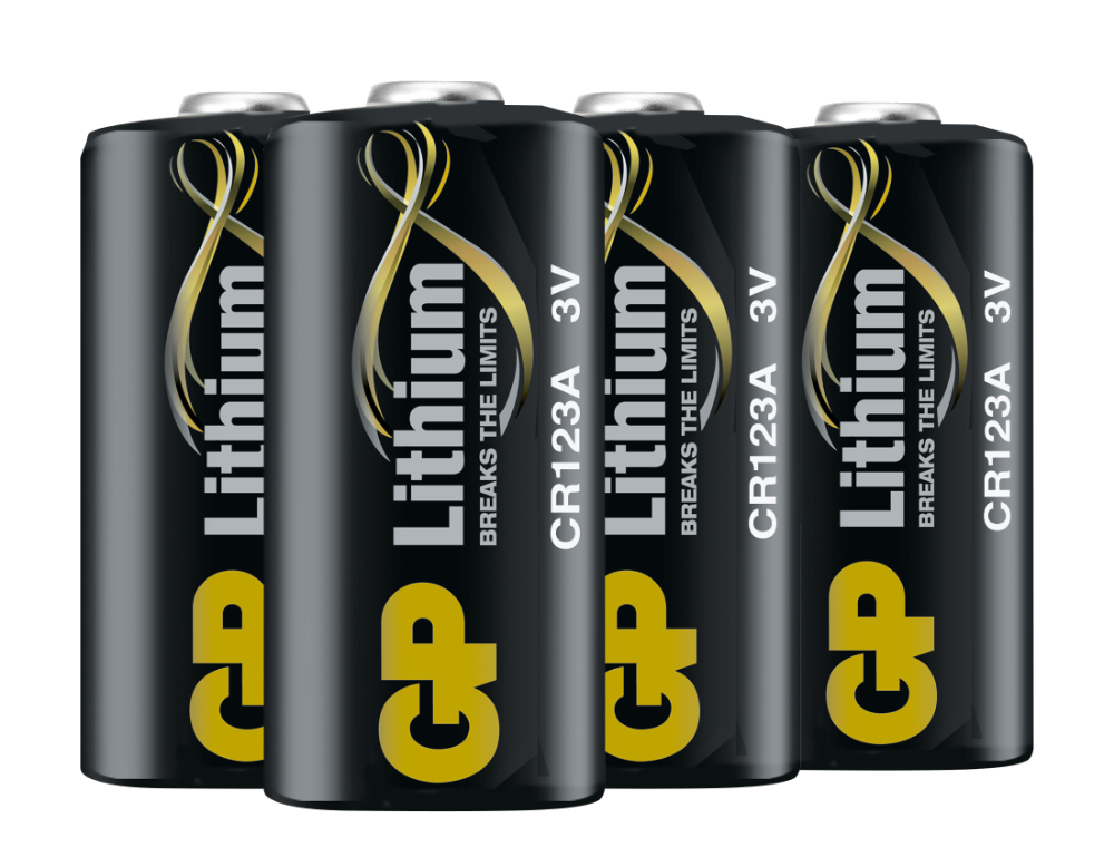 Lithiumbatteri GP Lithium CR 123A PRO - 4-pack