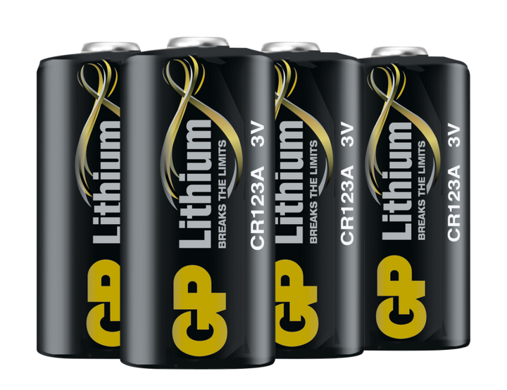 Lithiumbatteri GP Lithium CR 123A PRO - 4-pack