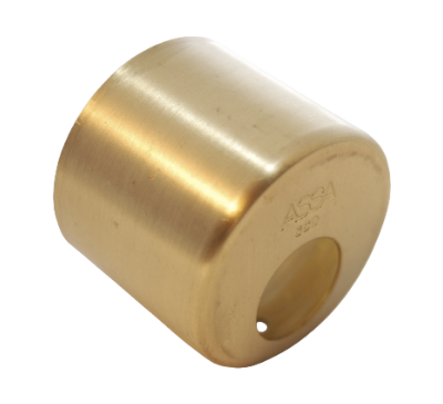 Cylinderhylsa ASSA Rund Mattmässing