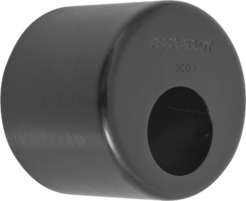 Cylinderhylsa till rund låscylinder ASSA - Mattsvart Mirus