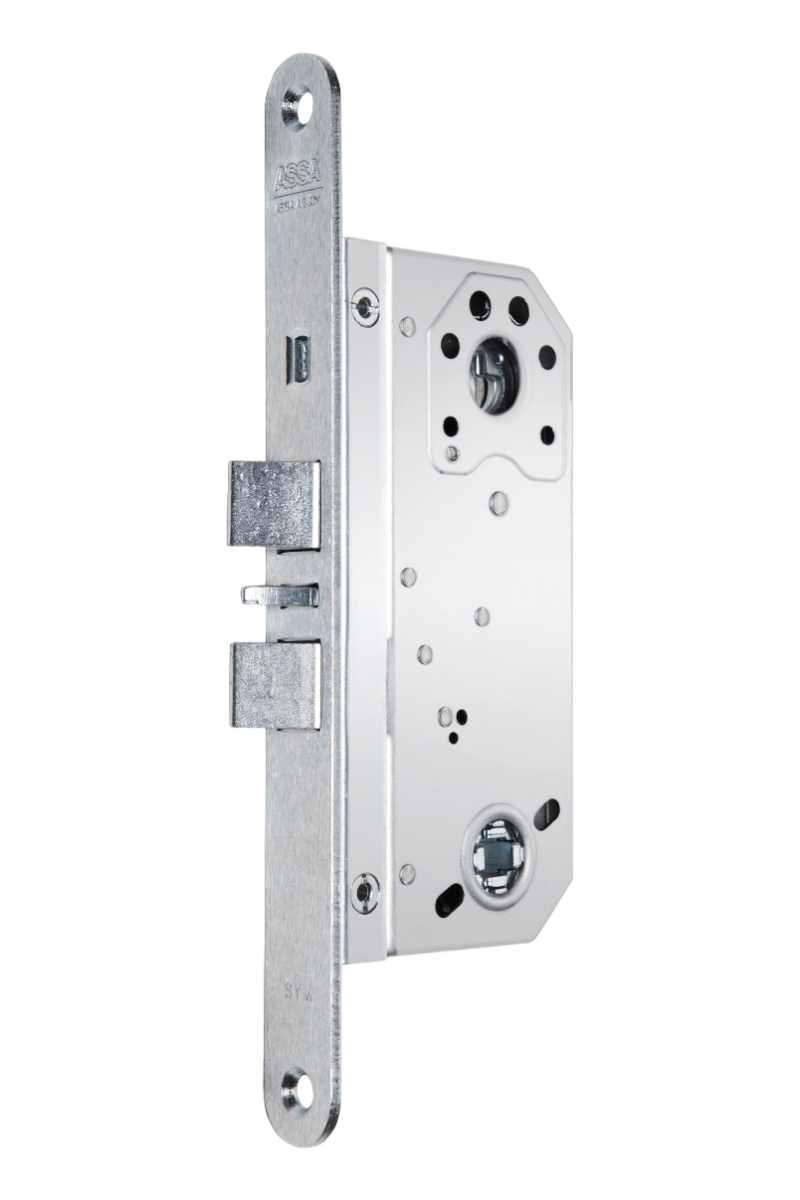 Låshus med cylinderfall, förreglingsfall och tryckesfall ASSA 1560