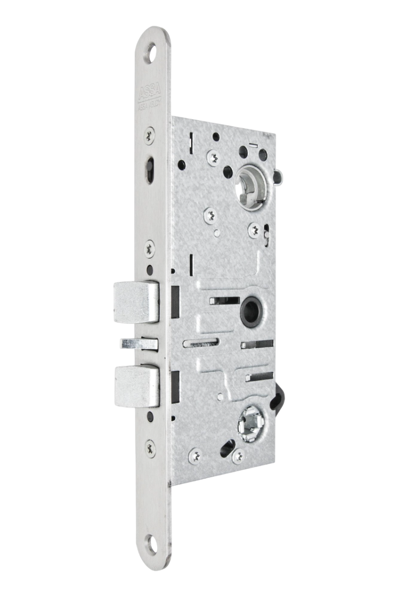 Låshus med förreglat cylinderfall och tryckesfall ASSA 220