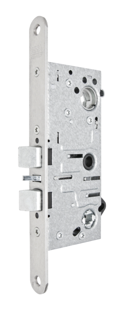 Låshus med förreglat cylinderfall och tryckesfall ASSA 222-50 - Vänster