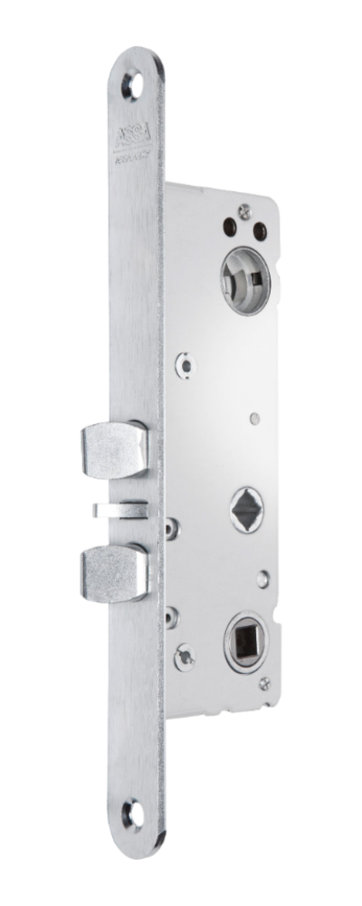 Låshus med förreglat cylinderfall och tryckesfall ASSA 722-35 - Höger