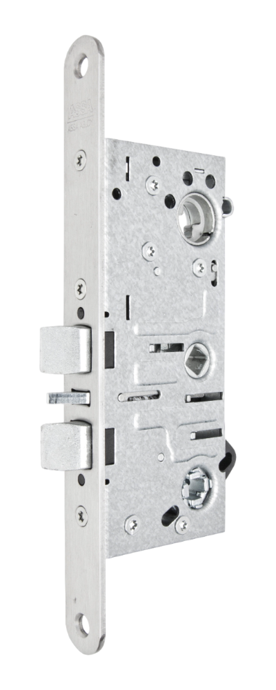 Låshus med förreglat cylinderfall och tryckesfall ASSA 722-50 - Höger