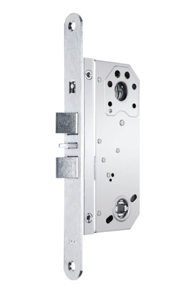 Låshus med cylinderfall, förreglingsfall och tryckesfall ASSA 560