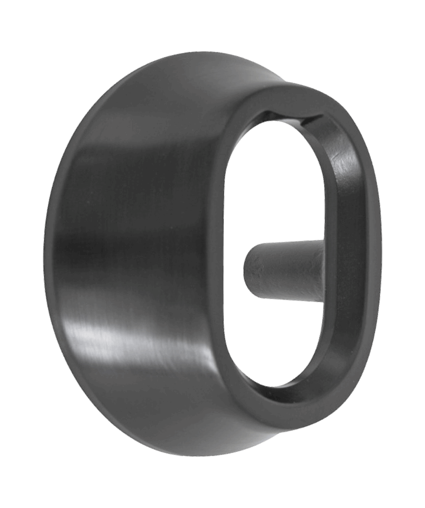 Cylinderring för oval låscylinder till utsida ASSA - Mattsvart – bild 4 – St George