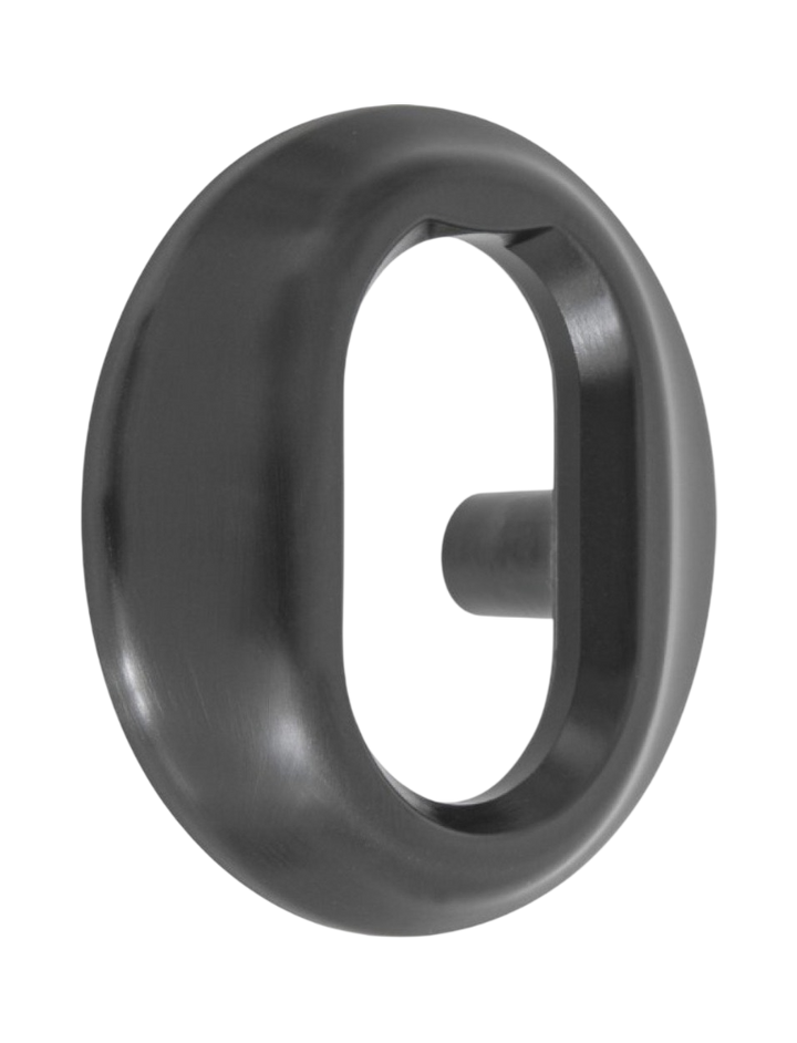 Cylinderring för oval låscylinder till utsida ASSA - 6 - 11 mm - Mattsvart