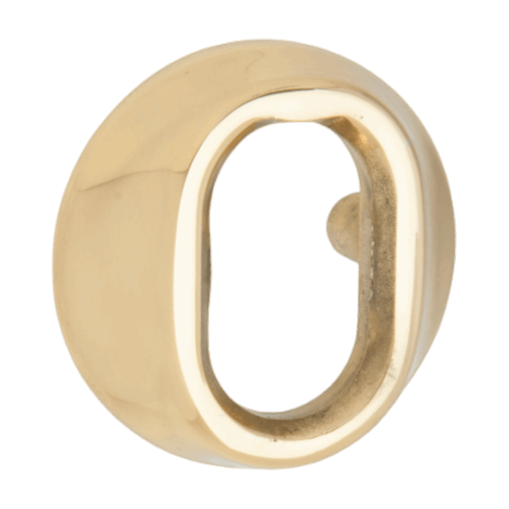 Cylinderring för oval låscylinder till utsida ASSA - Blank mässing - 11 - 16 mm