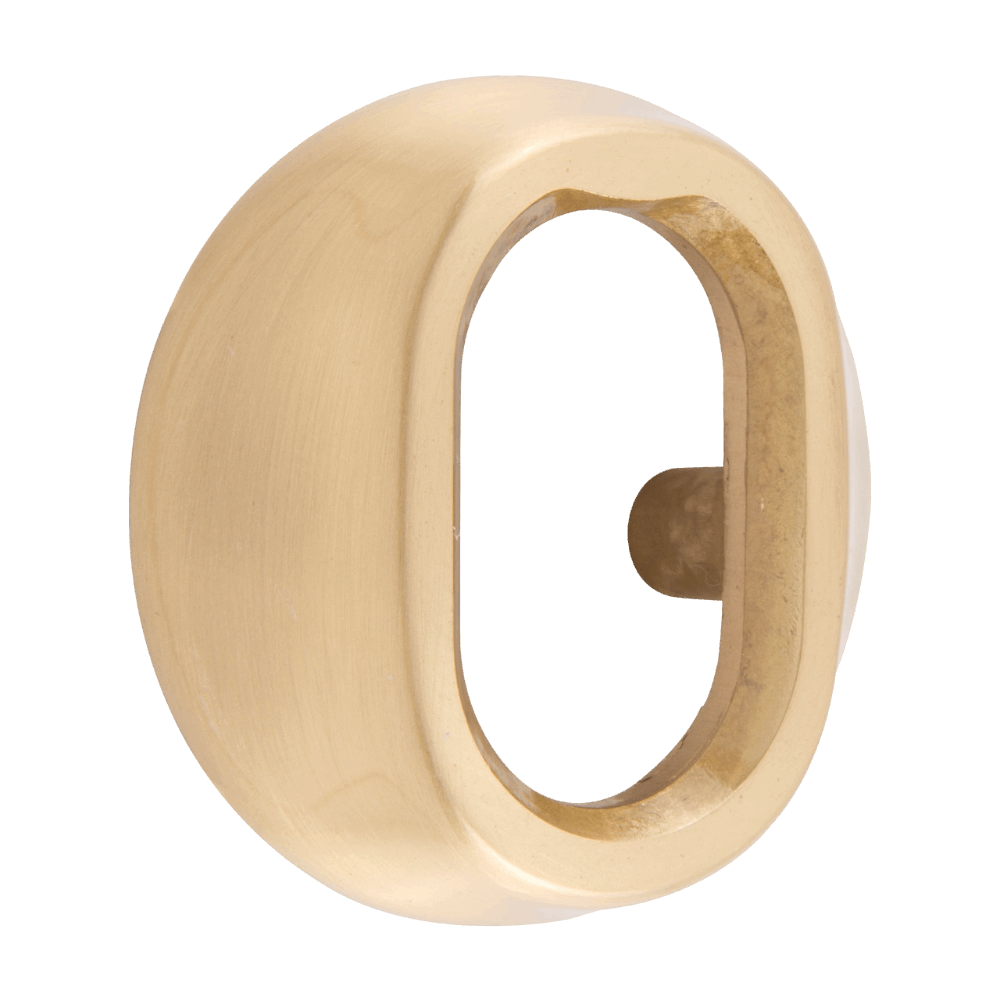 Cylinderring för oval låscylinder till utsida ASSA - Matt mässing - 11 - 16 mm