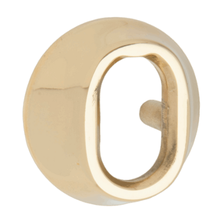 Cylinderring för oval låscylinder till utsida ASSA - Blank mässing - 16 - 21 mm