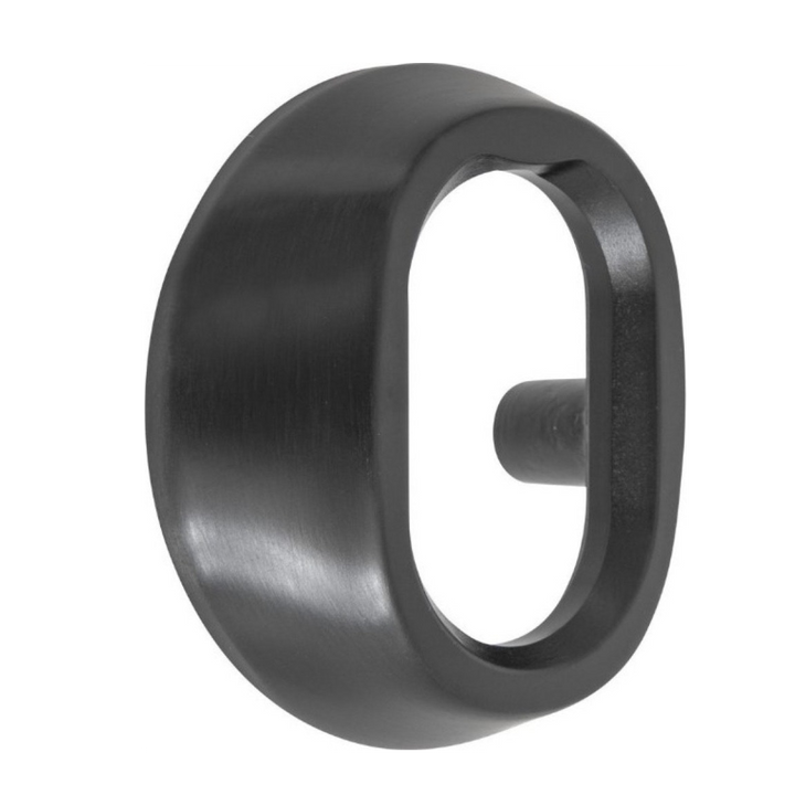 Cylinderring för oval låscylinder till utsida ASSA - Matsvart Mirus - 11 - 16 mm