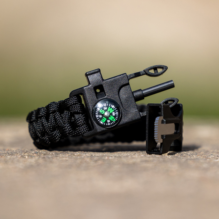 Survivorbracelet Bodyguard Black- OPEN