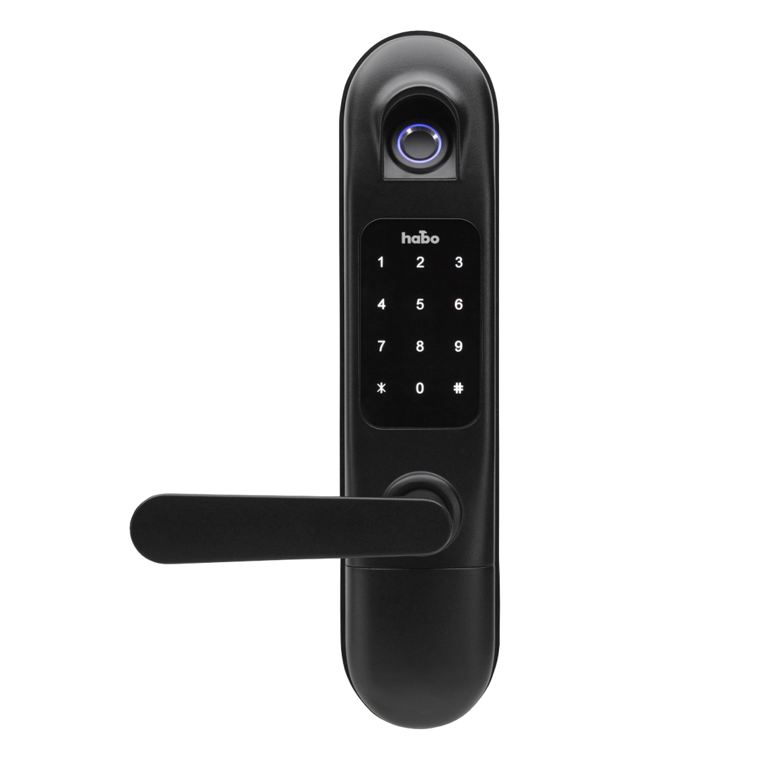 Digitalt dörrlås Habo Tribe 2 med fingeravtrycksläsare