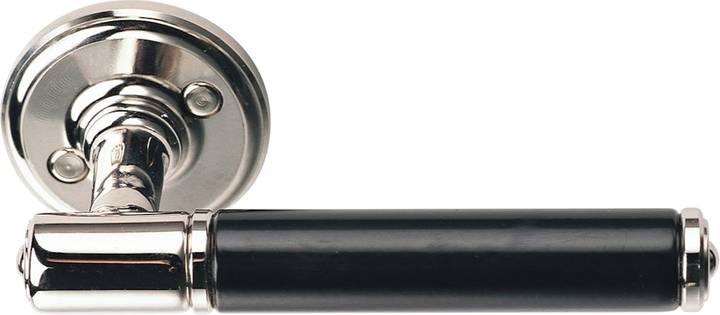 Dörrtrycke ASSA Epok 1930 - Mattkrom med svart handtag