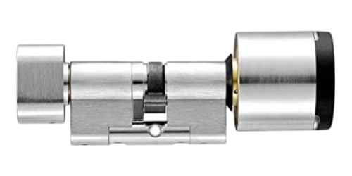 EVVA AirKey Europacylinder till utsidan med låsvred på insidan