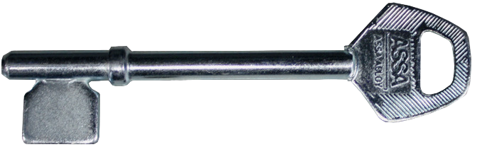 Extra nyckel till 9-tillhållarlås, Stål