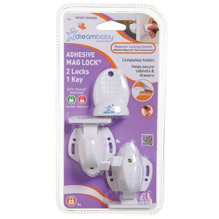 Magnetlås till lådor och skåp Dreambaby självhäftande 2-pack - Förpackning