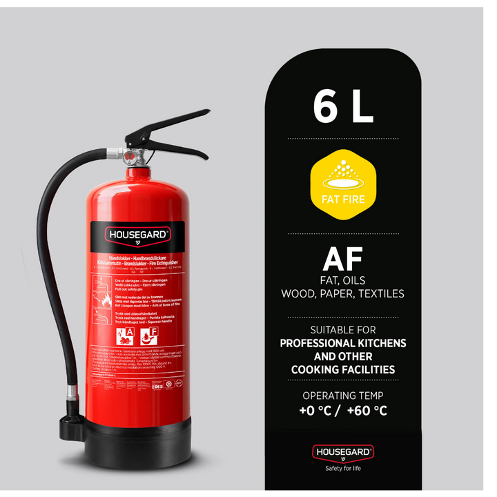 Fettbrandsläckare 6 liter Housegard PFAS fri