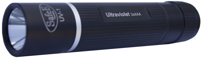 Ficklampa med ultraviolett ljus SafeE UV-1