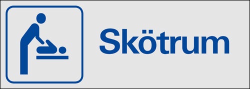 Trivsel- och ordningsskylt "Skötrum"