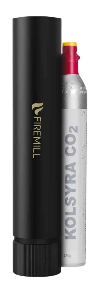 Kolsyresläckare Firemill Original Svart med kolsyrepatron