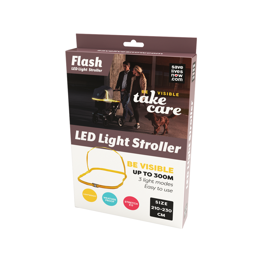 SLN011 - Reflekterande Flash LED Light Stroller